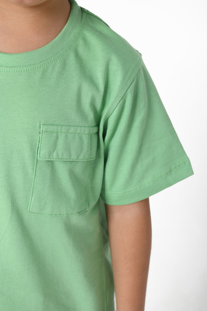 COTTON JERSEY T-SHIRT WITH FLAP POCKET