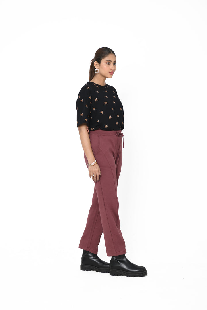 TROUSERS WITH ELASTICATED WAISTBAND