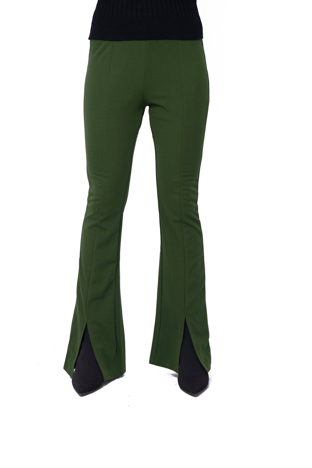 FLARE TROUSERS WITH FRONT VENTS