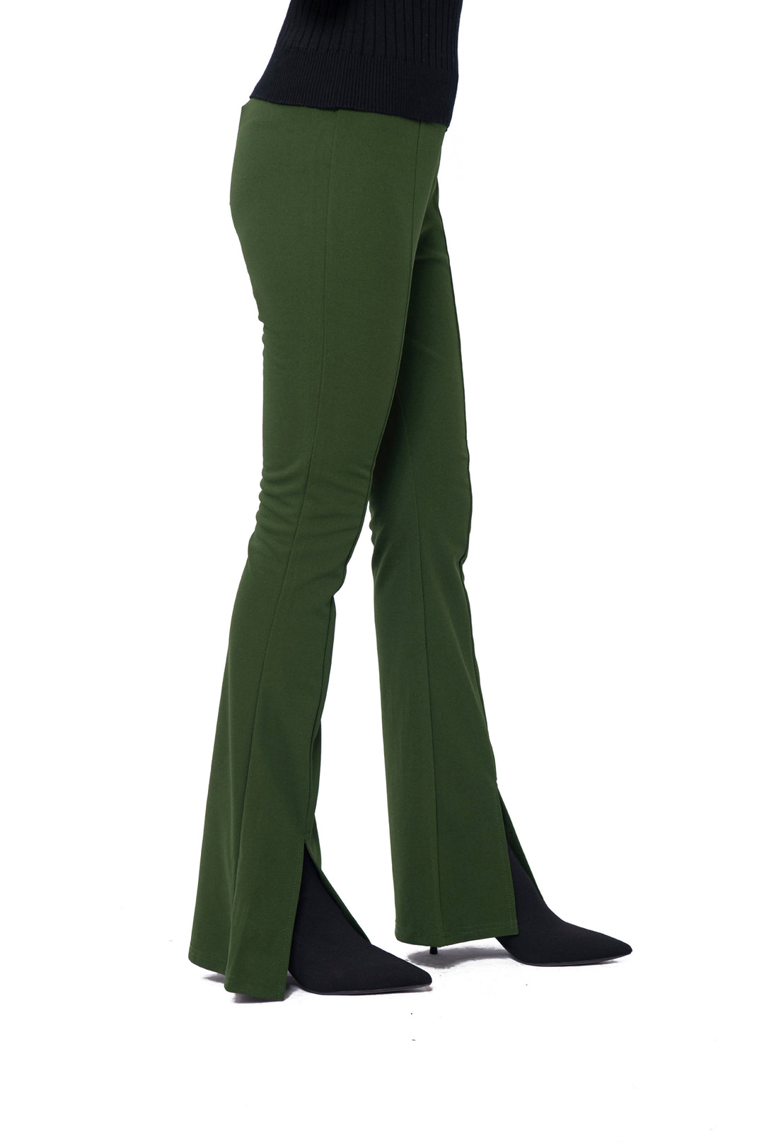 FLARE TROUSERS WITH FRONT VENTS