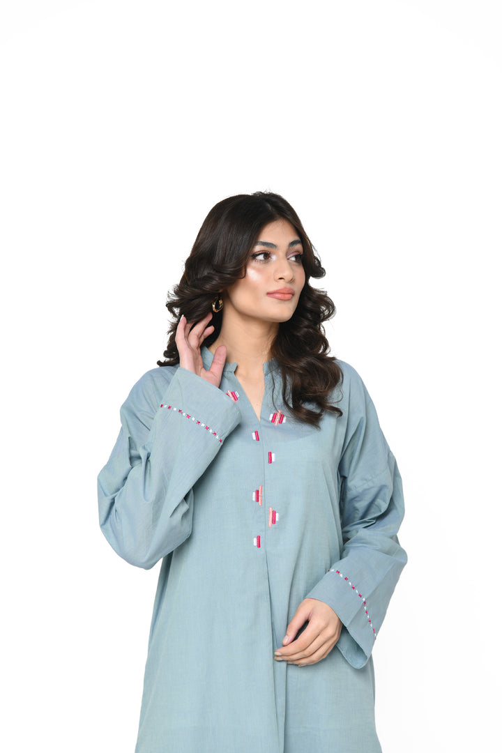 Hand Embroidered long shirt