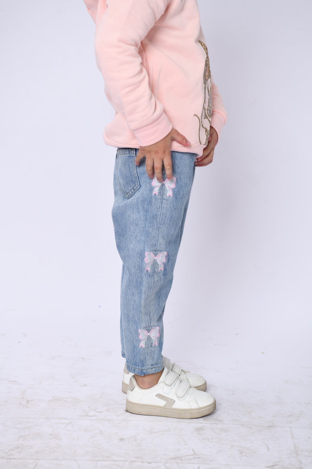 Embroidered-motif Jeans