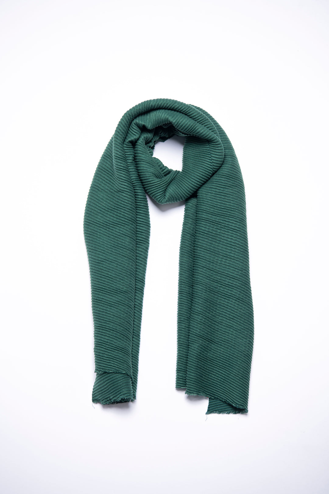 WOOL AND COTTON TEXTURED SCARF