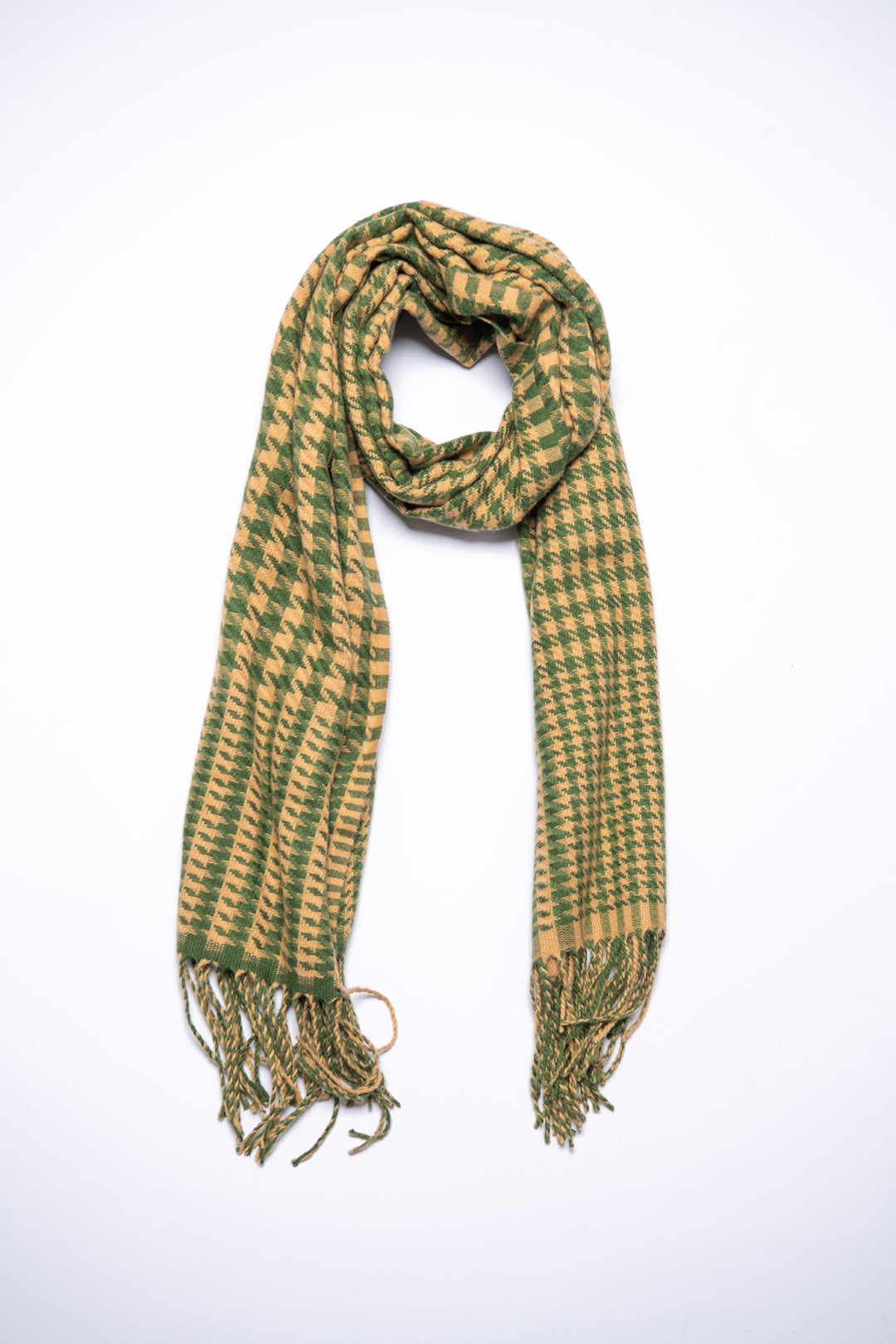 WOOL CHECK SCARF