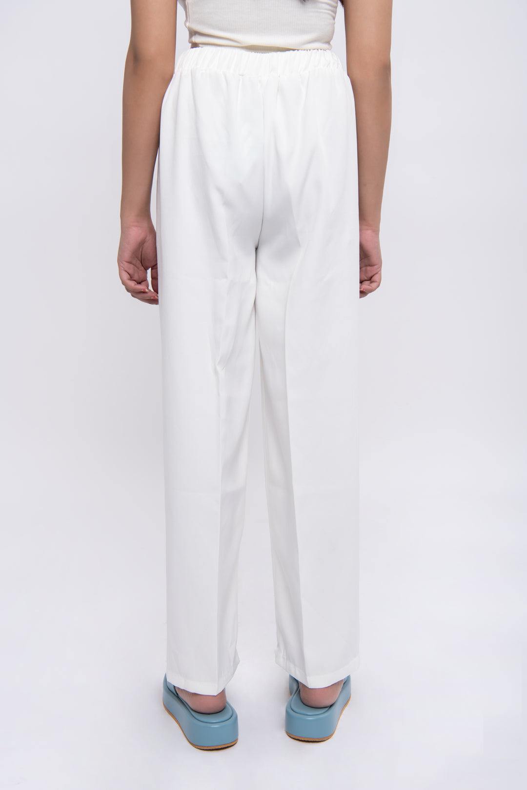 WIDE LEG BELTED TROUSERS