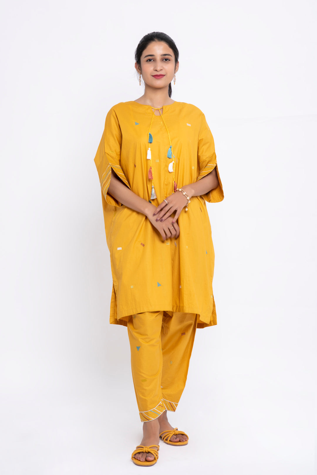 MUSTARD TUNIC WITH TROUSER