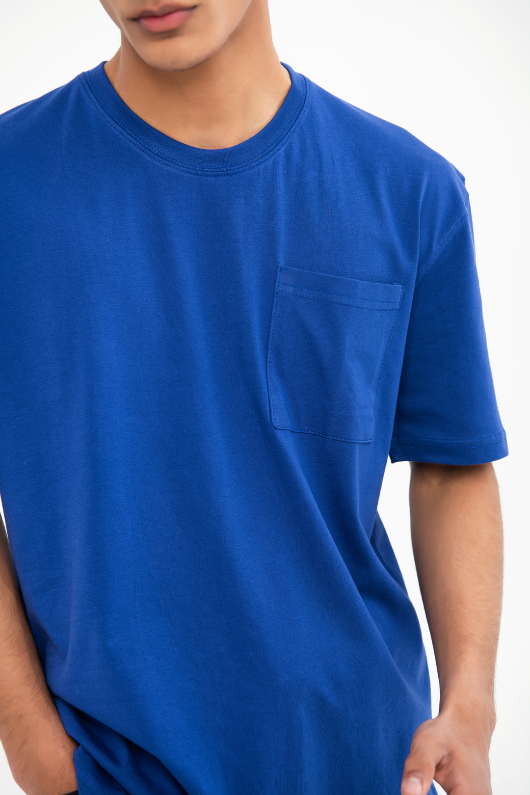 CREW NECK T-SHIRT WITH PATCH POCKET