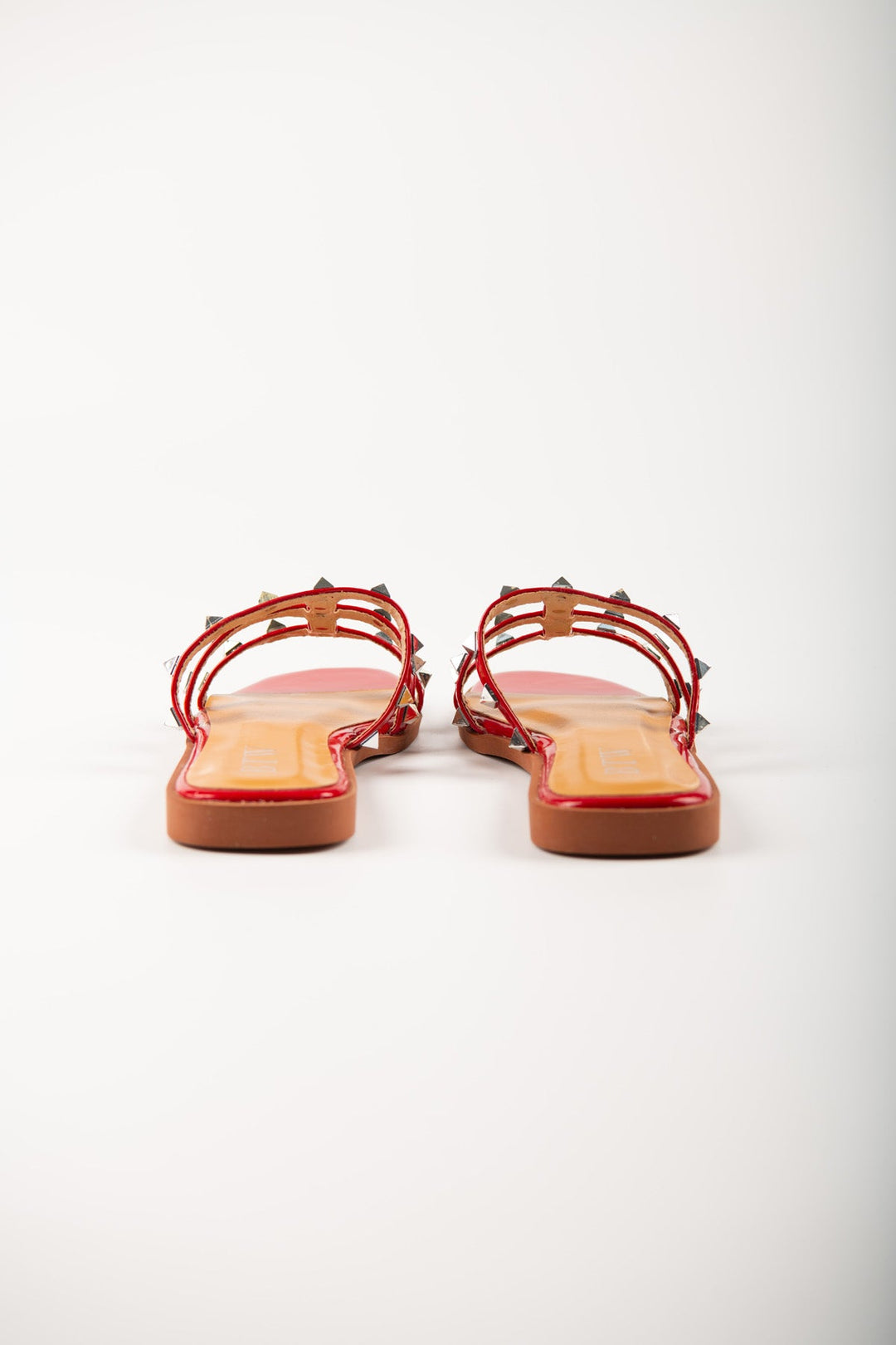 RED STRAP SANDALS