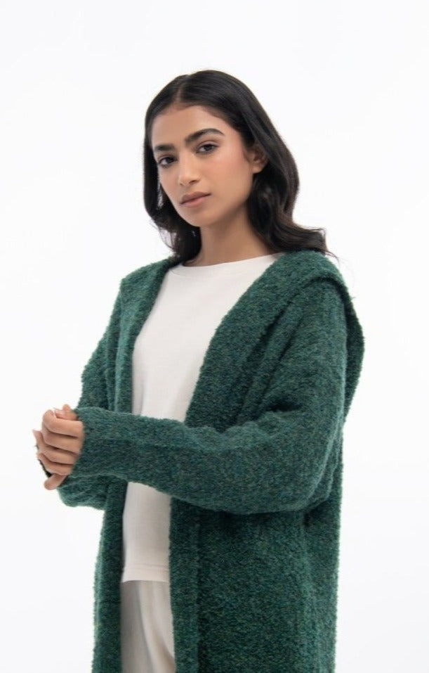 EMERALD FRONT OPEN SWEATER