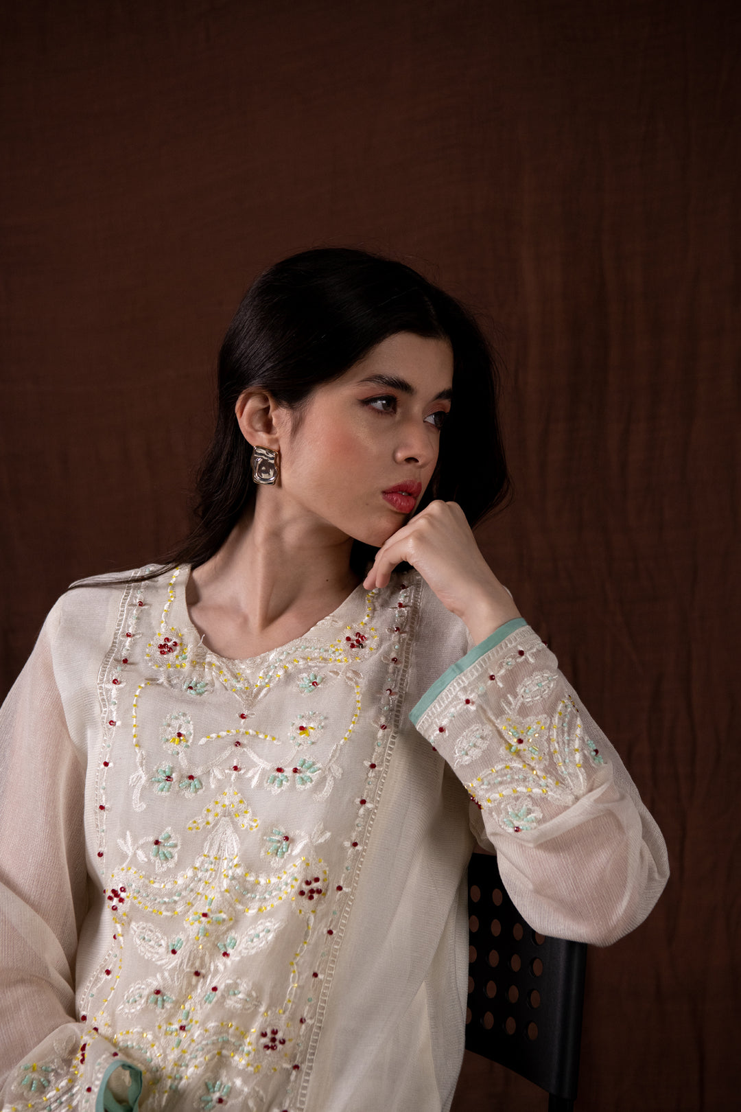 EMBROIDERED PANNEL SHIRT